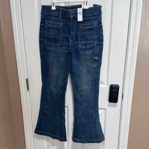American Eagle Outfitters Dark Blue Flare Jeans